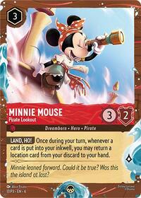 Minnie Mouse - Pirate Lookout (Disney Cruise Promo) | Disney Lorcana Promo Cards | Promo | Holofoil | #17