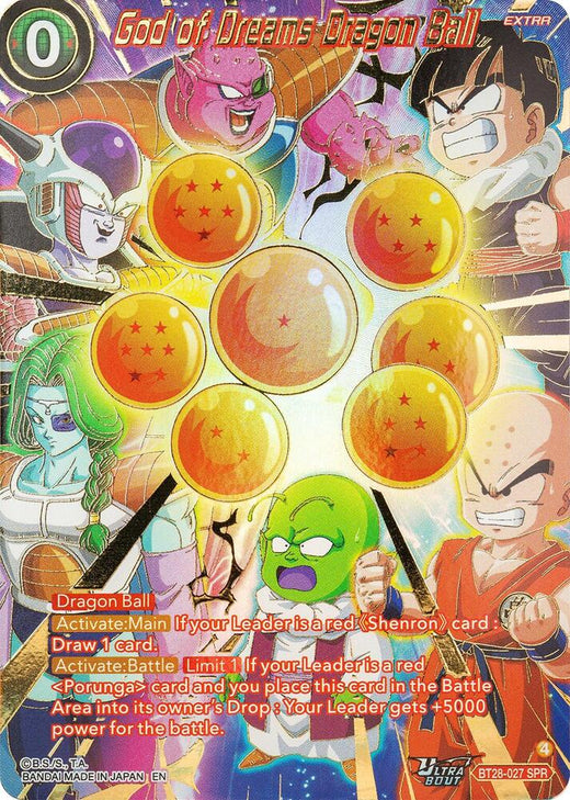 God of Dreams Dragon Ball (SPR) BT28-027 Special Rare Foil