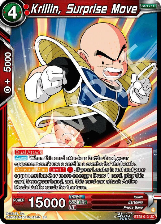 Krillin, Surprise Move BT28-013 Uncommon