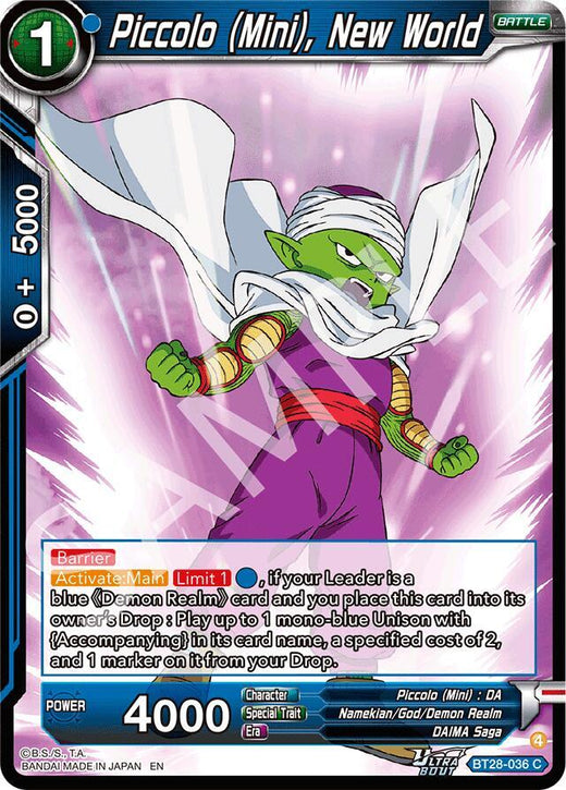 Piccolo (Mini), New World BT28-036 Common