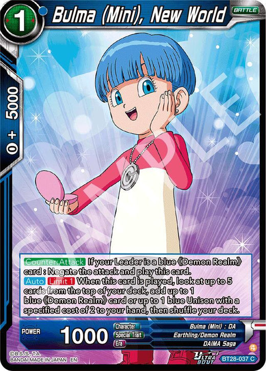 Bulma (Mini), New World BT28-037 Common