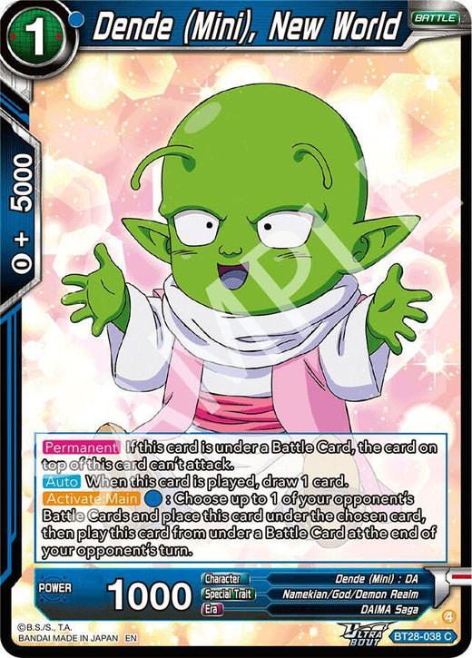 Dende (Mini), New World BT28-038 Common