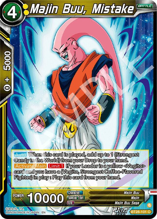 Majin Buu, Mistake BT28-101 Common