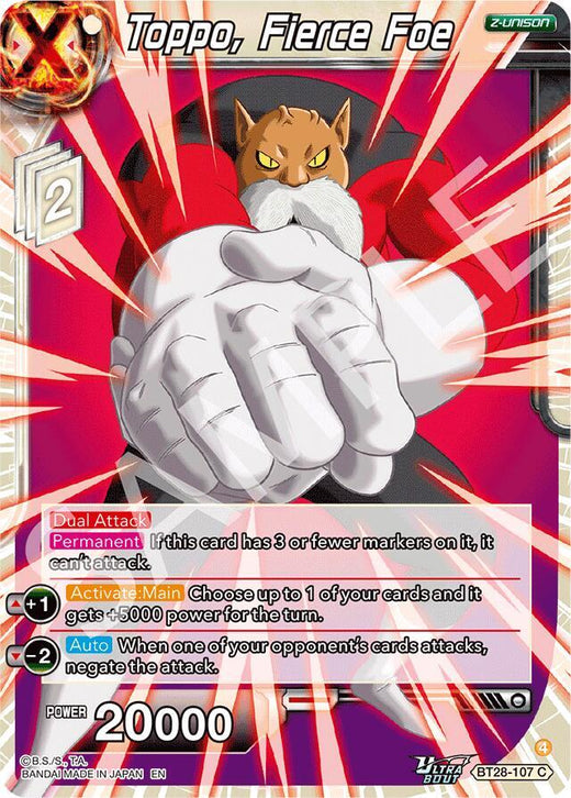Toppo, Fierce Foe BT28-107 Common