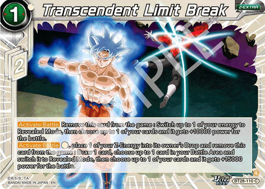 Transcendent Limit Break BT28-110 Common