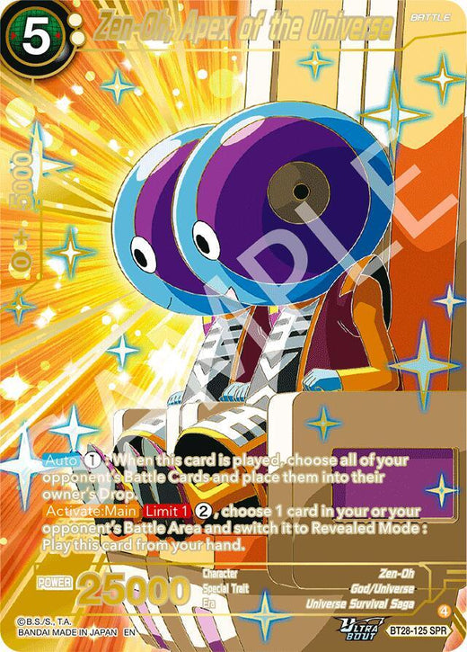 Zen-Oh, Apex of the Universe (SPR) BT28-125 Special Rare Foil