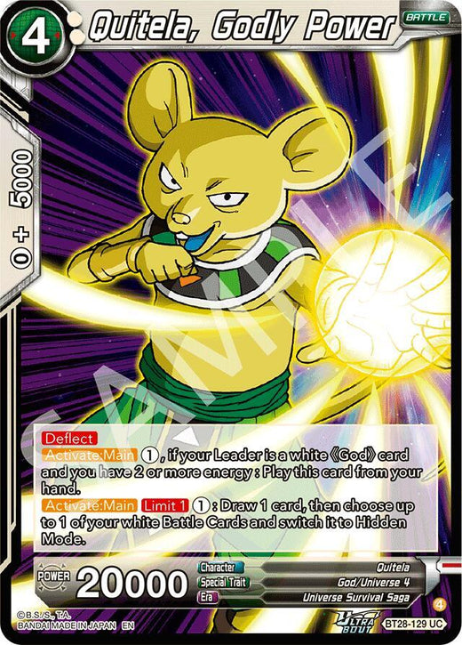Quitela, Godly Power BT28-129 Uncommon