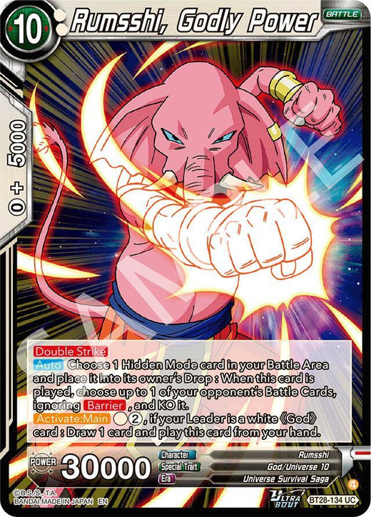 Rumsshi, Godly Power BT28-134 Uncommon