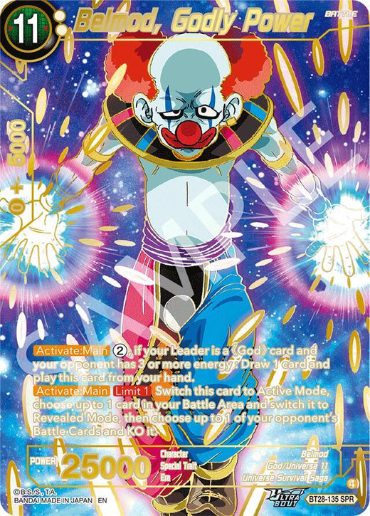 Belmod, Godly Power (SPR) BT28-135 Special Rare Foil