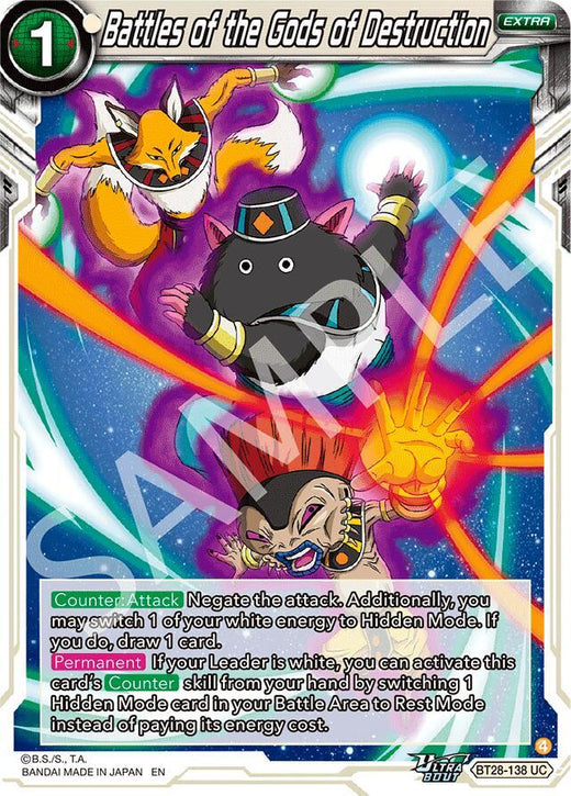 Battles of the Gods of Destruction BT28-138 Uncommon