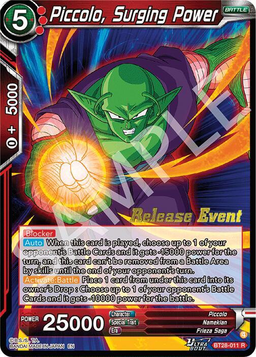 Piccolo, Surging Power BT28-011 Rare Foil
