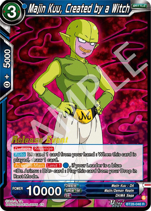 Majin Kuu, Created by a Witch BT28-046 Rare Foil