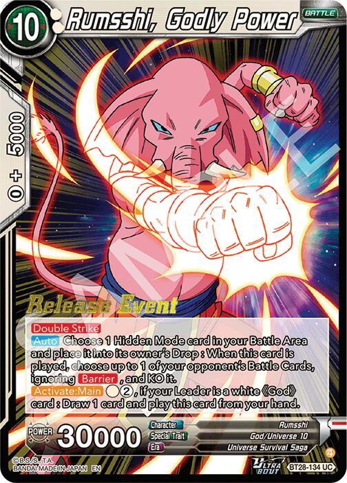 Rumsshi, Godly Power BT28-134 Uncommon Foil