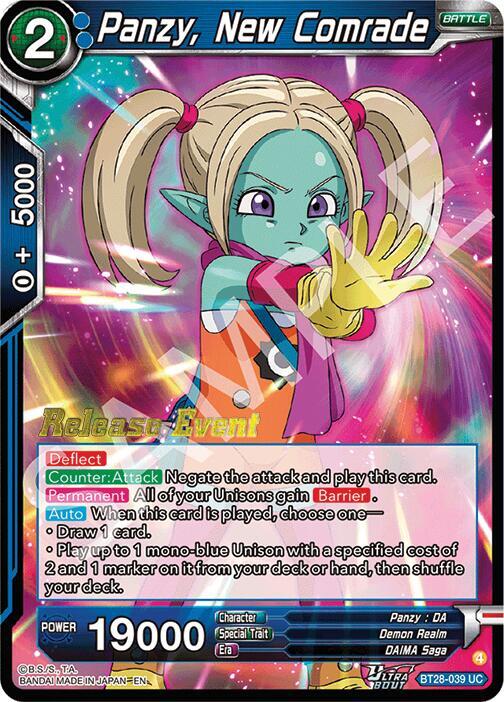 Panzy, New Comrade BT28-039 Uncommon Foil