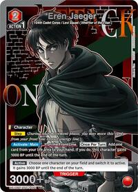 Eren Jaeger (091) (R*) | UE10BT: Attack on Titan | Rare 1-Star | Foil | #UE10BT/AOT-1-091