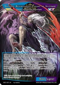 Immortal King of Sylthmir, Valgott // Valgott, Bloodthirsty Tyrant of Sylthmir | Evil Cluster Starter Deck 1: Valgott | Ruler Rare | Foil | #ESD1-001 JR