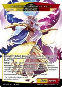 Queen of Velmardia, Matelda // Matelda, Incarnation of Virtue | Evil Cluster Starter Deck 2: Matelda | Ruler Rare | Foil | #ESD2-001 JR
