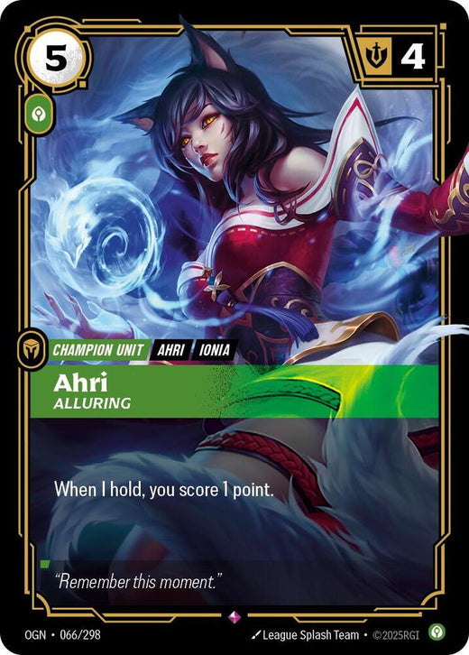 Ahri - Seductora 066/298 Rara Brillante