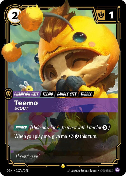 Teemo - Explorador (Arte alternativo) 197a/298 Lámina de exhibición