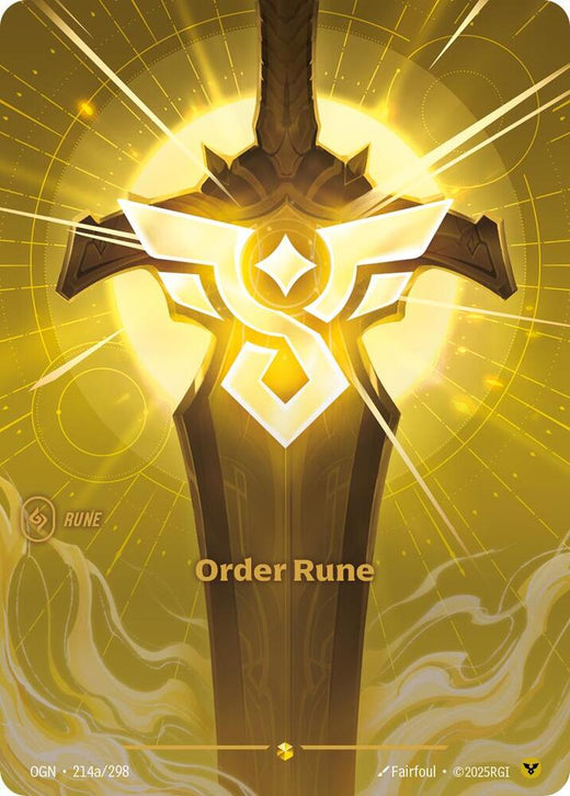 Orden de Runa (Arte Alternativo) 214a/298 Showcase Foil