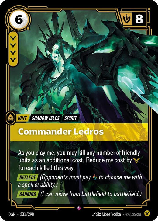 Comandante Ledros 231/298 Rara Foil