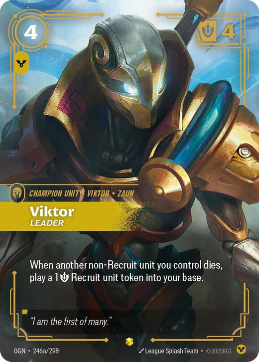 Viktor - Líder (Arte Alternativo) 246a/298 Showcase Foil