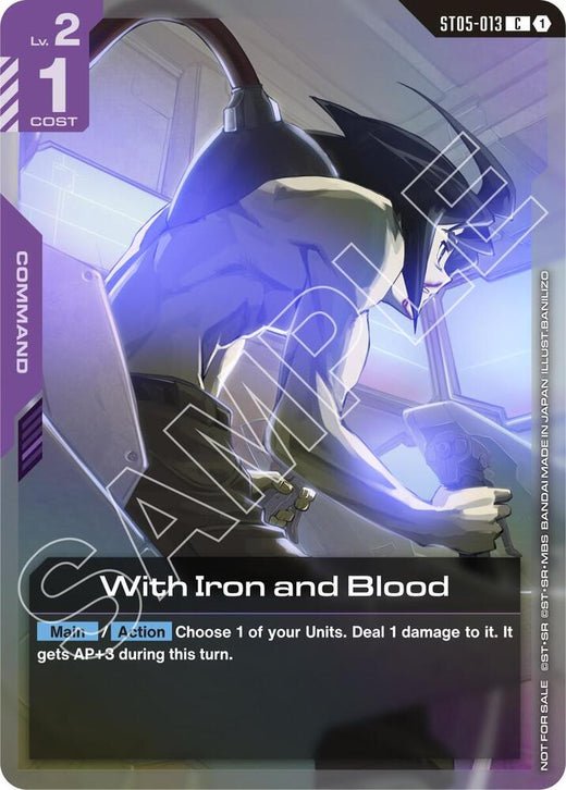 With Iron and Blood (ST05 Release Event) ST05-013 Common Holofoil