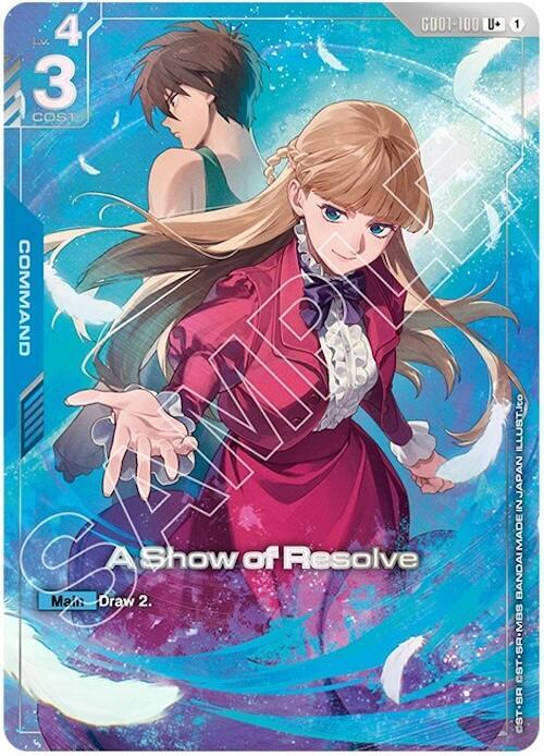 A Show of Resolve (U+) (Premium Accessory Set - Mobile Suit Gundam Wing) GD01-100 U+ Holofoil