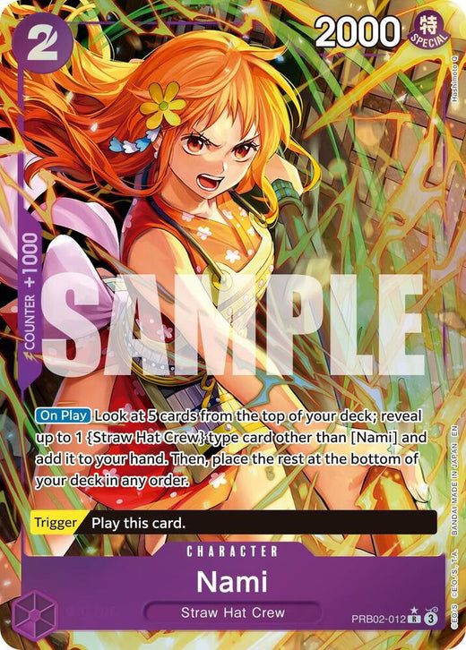 Nami (Alternate Art) PRB02-012 R Foil