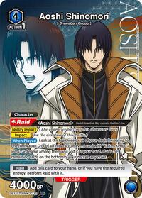 Aoshi Shinomori (R*) | UE11ST: Rurouni Kenshin Starter Deck | Rare 1-Star | Foil | #UE11ST/RNK-1-110
