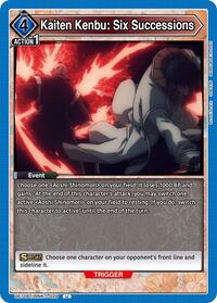 Kaiten Kenbu: Six Successions | UE11BT: Rurouni Kenshin | Uncommon | Normal | #UE11BT/RNK-1-029