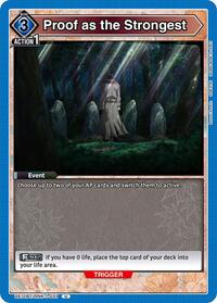 Proof as the Strongest | UE11BT: Rurouni Kenshin | Uncommon | Normal | #UE11BT/RNK-1-031