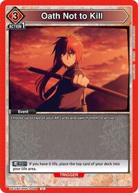 Oath Not to Kill | UE11BT: Rurouni Kenshin | Uncommon | Normal | #UE11BT/RNK-1-096