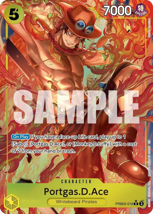 Portgas.D.Ace - PRB02-018 (Alternate Art) PRB02-018 R Foil
