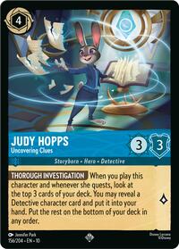 Judy Hopps - Uncovering Clues 156/204 Super Rare
