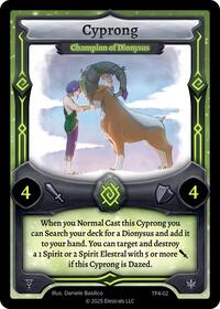 Cyprong - Champion of Dionysus | Organized Play Series 4 | C | Reverse Holo | #TP4-02