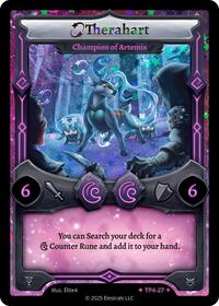 Therahart - Champion of Artemis | Organized Play Series 4 | SR | Holo | #TP4-27