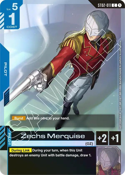 Zechs Merquise (Championship Participation Pack 01) ST02-011 Common Holofoil