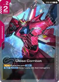 Close Combat (Championship Participation Pack 01) | Gundam Promotional Cards | Common | Holofoil | #ST03-013