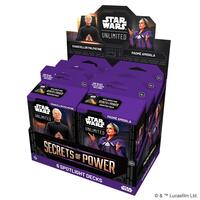 Star Wars: Unlimited: Secrets of Power - Spotlight Deck Display
