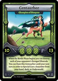Centaurbor - Champion of Dionysus | Divine Champions: Lifestream Starter Decks | R | Normal | #LST-SD011