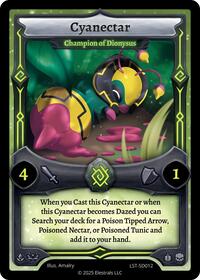 Cyanectar - Champion of Dionysus | Divine Champions: Lifestream Starter Decks | C | Normal | #LST-SD012