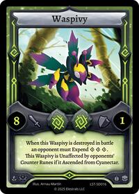 Waspivy | Divine Champions: Lifestream Starter Decks | R | Normal | #LST-SD016