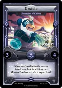 Ursicle - Champion of Khione | Divine Champions: Lifestream Starter Decks | C | Normal | #LST-SD037