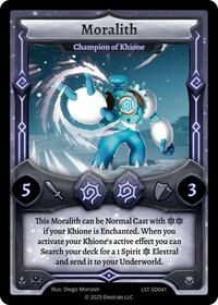 Moralith - Champion of Khione | Divine Champions: Lifestream Starter Decks | R | Normal | #LST-SD041