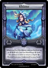 Khione | Divine Champions: Lifestream Starter Decks | R | Normal | #LST-SD077