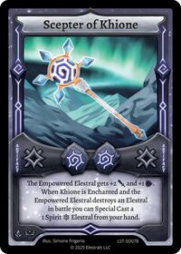 Scepter of Khione | Divine Champions: Lifestream Starter Decks | UC | Normal | #LST-SD078