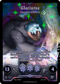 Glaciursa - Champion of Khione (Full Art) | Divine Champions: Lifestream | R | Holo | #LST-115