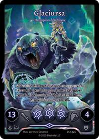 Glaciursa - Champion of Khione (Box Topper) | Divine Champions: Lifestream | R | Holo | #LST-126