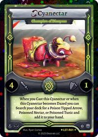 Cyanectar - Champion of Dionysus (Stellar) | Divine Champions: Lifestream | SR | Reverse Holo | #LST-R01